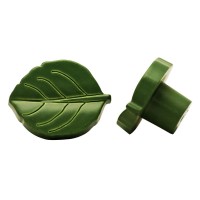 Möbelknopf Schrankknopf für Kinderzimmer Modell Grünes Blatt