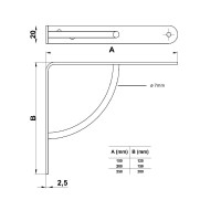 Regalbodenhalter Stahl Regalträger Regalkonsole Weiß 3 Schenkelmaße Wandregalhalter