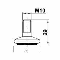 Regulierungsschraube 20mm Höhenverstellung für Möbelfüße LEG höhenverstellbar