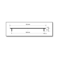 MS Beschläge Lüftungsgitter Weiß RAL9016 Abluft- Zuluftgitter 150mm breit Stegblech