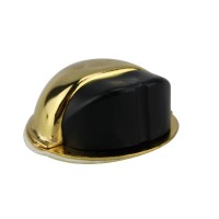 Bodentürstopper Ausführung gold Gummi schwarz Türpuffer Türstopper aus Metall