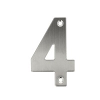 Hauswandnummern 0-9 Edelstahl matt gebürstet Buchstaben A-I Hausnummer Türziffer