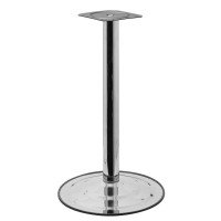 Tischbein ø 390mm Standfuß Tischgestell Untergestell aus Stahl Chrom glänzend