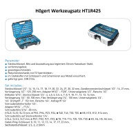 Högert HT1R425 Werkzeugkoffer Schrauberbox Werkzeugset 85-teilig Werkzeugsortiment