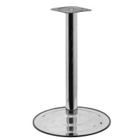 Tischgestell 495mm ø Standfuß Tischbein Tischstütze Höhe 735mm Chrom glänzend